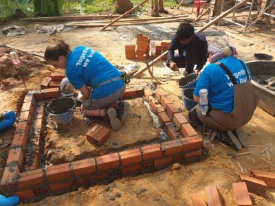 Learning new bricklaying skills